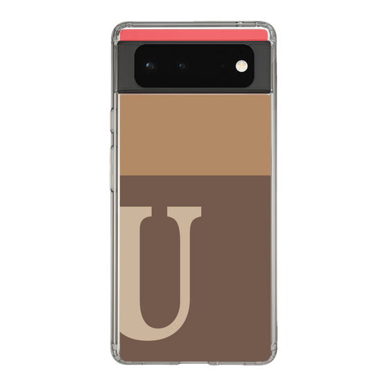 Slim Protection Case［ Original - initial two tone - U brown ］