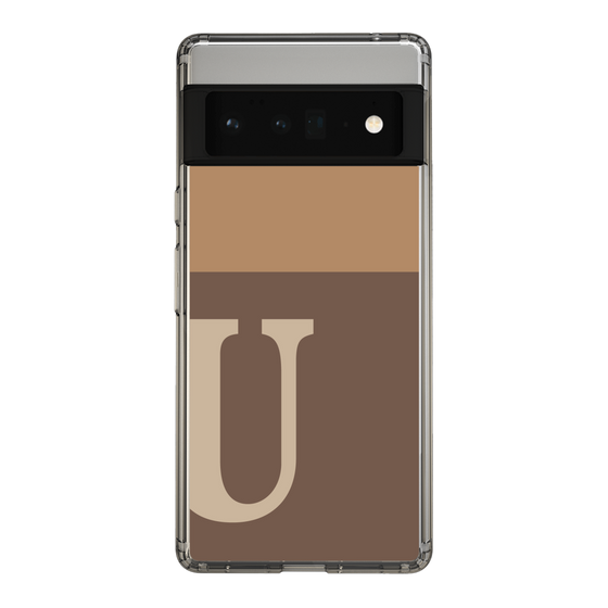 Slim Protection Case［ Original - initial two tone - U brown ］