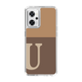 Slim Protection Case［ オリジナル - initial two tone - U brown ］