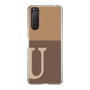 Slim Protection Case［ Original - initial two tone - U brown ］