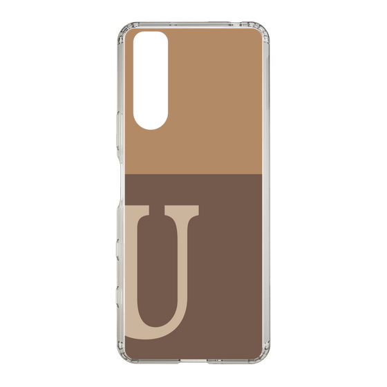 Slim Protection Case［ Original - initial two tone - U brown ］