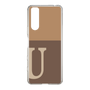 Slim Protection Case［ Original - initial two tone - U brown ］
