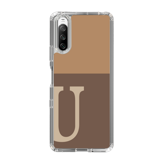 Slim Protection Case［ Original - initial two tone - U brown ］