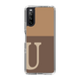 Slim Protection Case［ Original - initial two tone - U brown ］