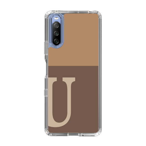 Slim Protection Case［ Original - initial two tone - U brown ］