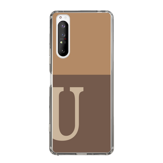 Slim Protection Case［ Original - initial two tone - U brown ］