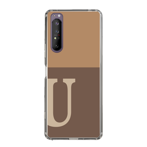 Slim Protection Case［ Original - initial two tone - U brown ］