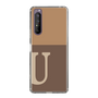 Slim Protection Case［ Original - initial two tone - U brown ］