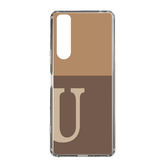 Slim Protection Case［ Original - initial two tone - U brown ］