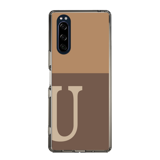 Slim Protection Case［ Original - initial two tone - U brown ］