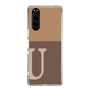 Slim Protection Case［ Original - initial two tone - U brown ］