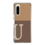Slim Protection Case［ Original - initial two tone - U brown ］