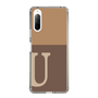 Slim Protection Case［ Original - initial two tone - U brown ］