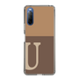 Slim Protection Case［ Original - initial two tone - U brown ］