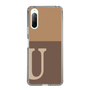 Slim Protection Case［ Original - initial two tone - U brown ］