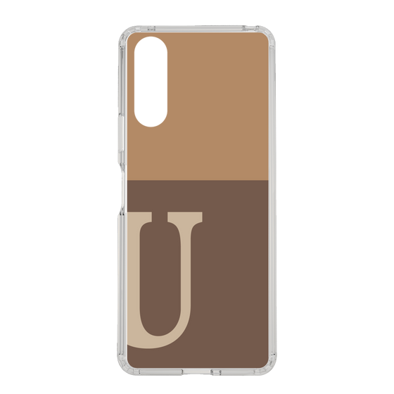 Slim Protection Case［ Original - initial two tone - U brown ］