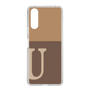 Slim Protection Case［ Original - initial two tone - U brown ］