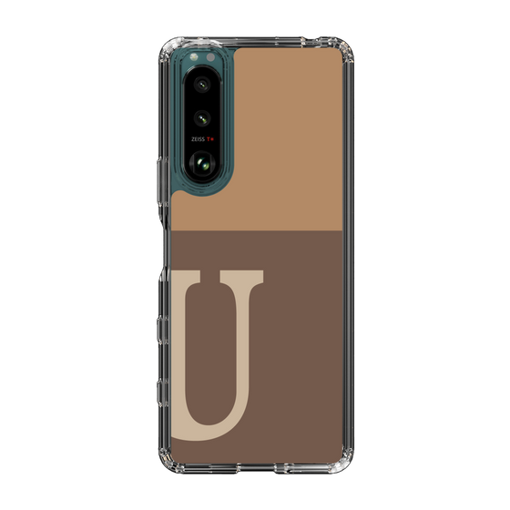 Slim Protection Case［ Original - initial two tone - U brown ］