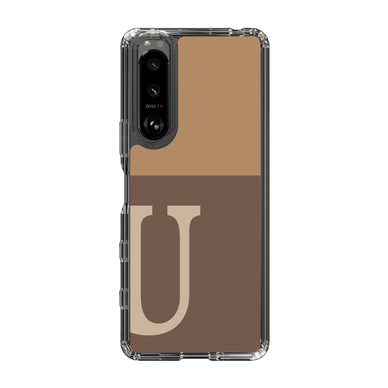 Slim Protection Case［ Original - initial two tone - U brown ］