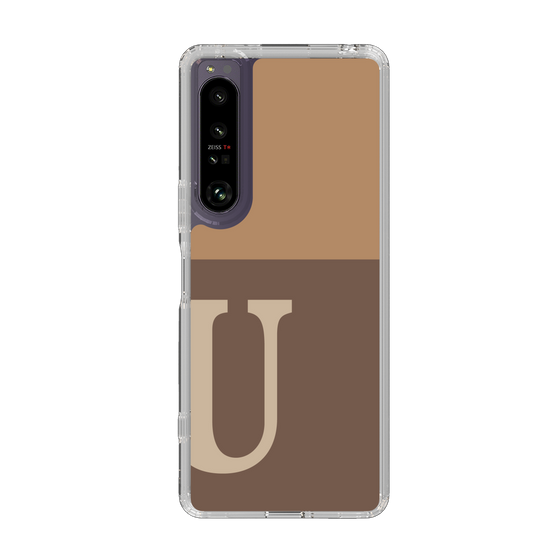Slim Protection Case［ Original - initial two tone - U brown ］