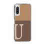 Slim Protection Case［ Original - initial two tone - U brown ］
