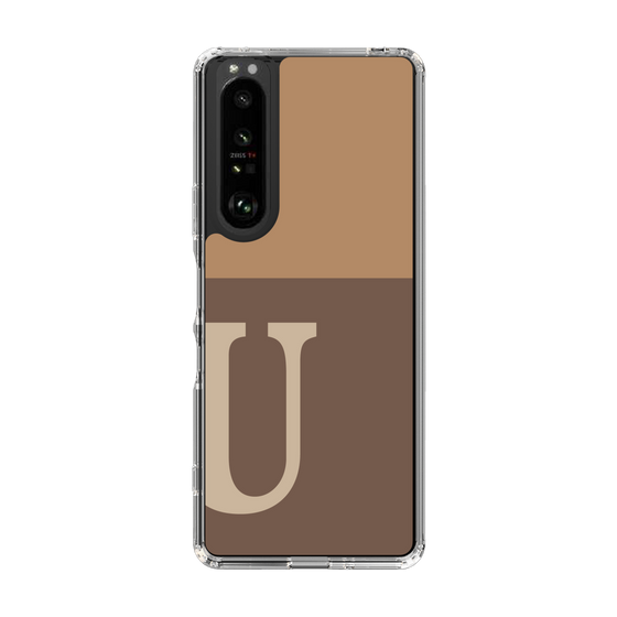 Slim Protection Case［ Original - initial two tone - U brown ］
