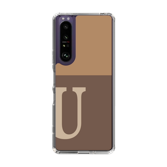 Slim Protection Case［ Original - initial two tone - U brown ］
