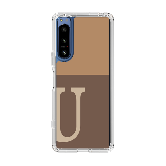Slim Protection Case［ Original - initial two tone - U brown ］