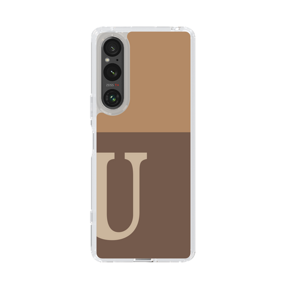 Slim Protection Case［ Original - initial two tone - U brown ］