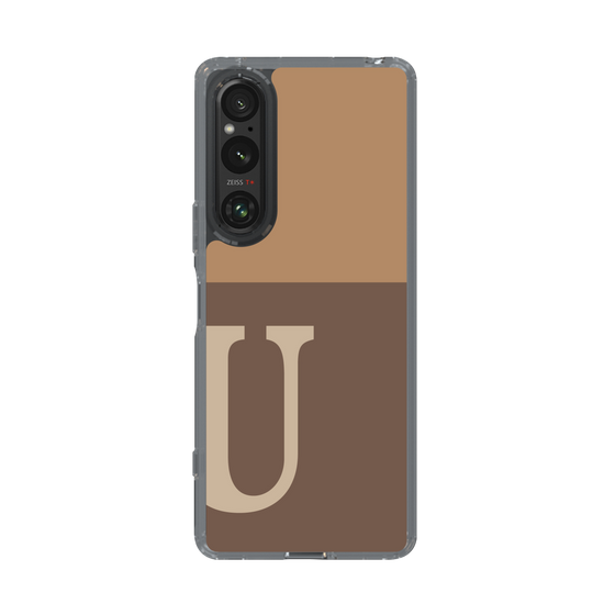 Slim Protection Case［ Original - initial two tone - U brown ］