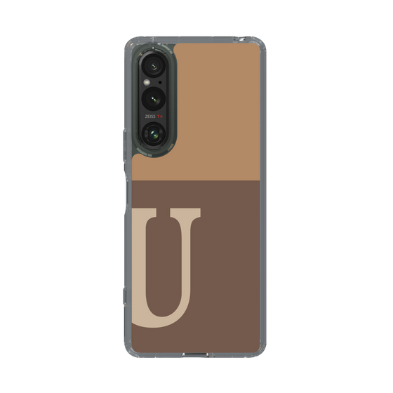 Slim Protection Case［ Original - initial two tone - U brown ］