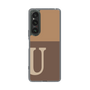 Slim Protection Case［ Original - initial two tone - U brown ］