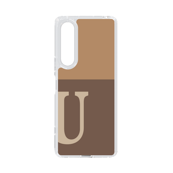 Slim Protection Case［ Original - initial two tone - U brown ］