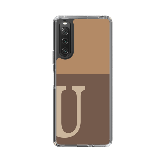 Slim Protection Case［ Original - initial two tone - U brown ］