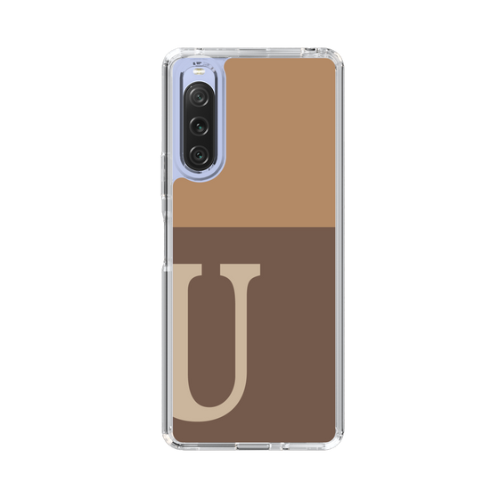 Slim Protection Case［ Original - initial two tone - U brown ］