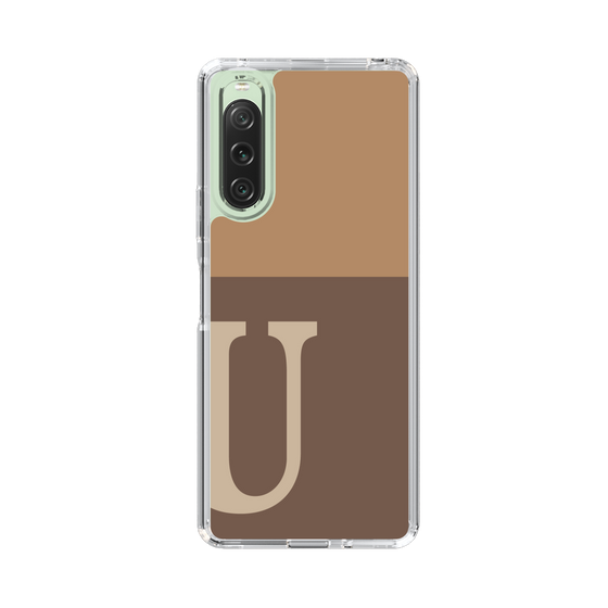 Slim Protection Case［ Original - initial two tone - U brown ］