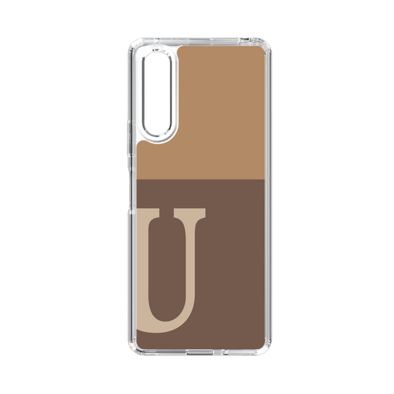 Slim Protection Case［ Original - initial two tone - U brown ］