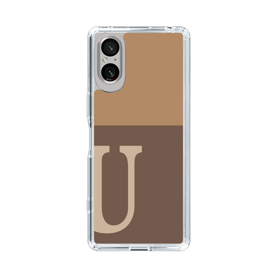 Slim Protection Case［ Original - initial two tone - U brown ］