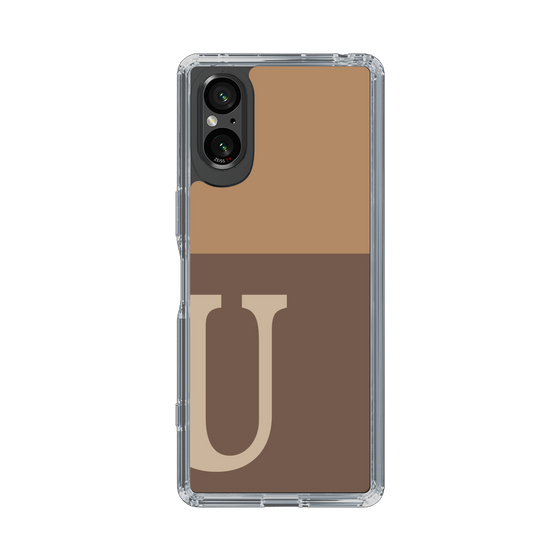 Slim Protection Case［ Original - initial two tone - U brown ］