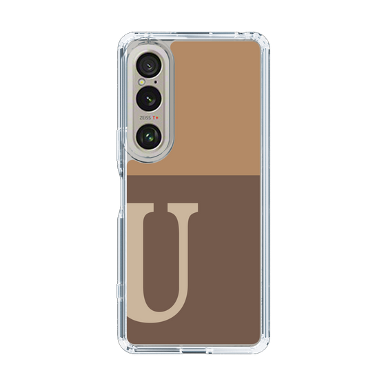 Slim Protection Case［ Original - initial two tone - U brown ］