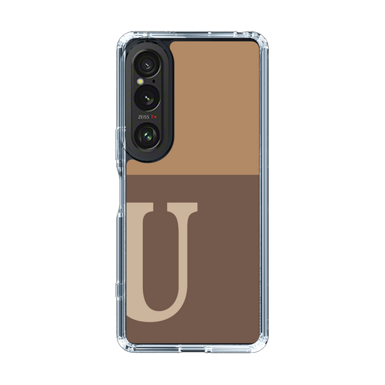 Slim Protection Case［ Original - initial two tone - U brown ］