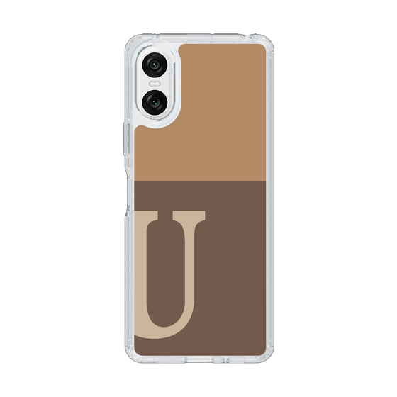 Slim Protection Case［ Original - initial two tone - U brown ］