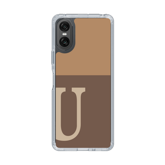 Slim Protection Case［ Original - initial two tone - U brown ］