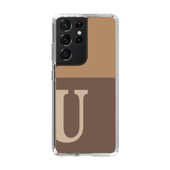 Slim Protection Case［ Original - initial two tone - U brown ］