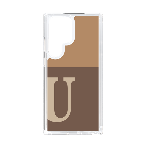 Slim Protection Case［ Original - initial two tone - U brown ］