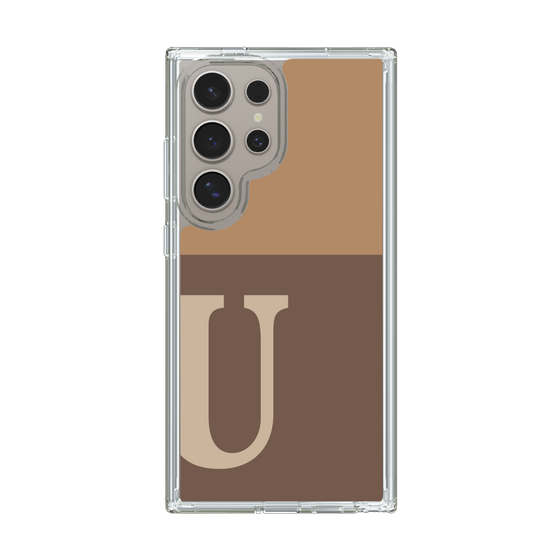 Slim Protection Case［ Original - initial two tone - U brown ］