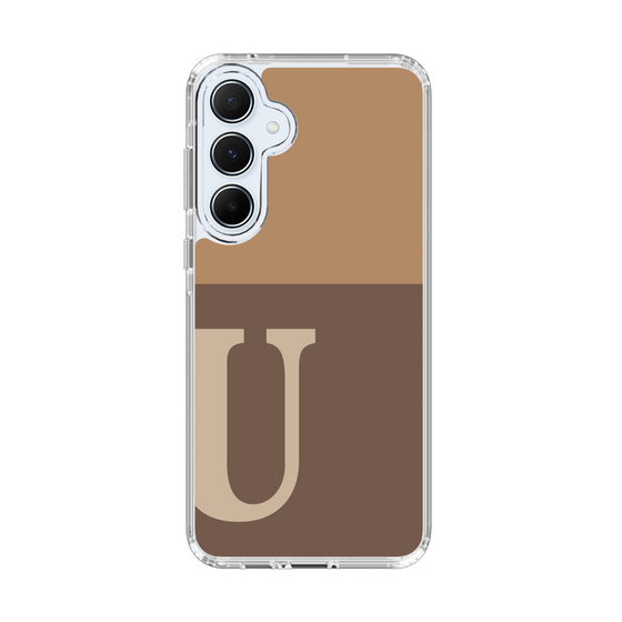 Slim Protection Case［ オリジナル - initial two tone - U brown ］