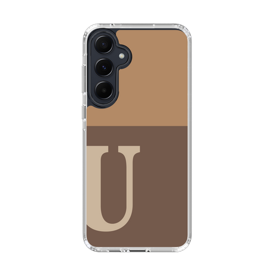 Slim Protection Case［ オリジナル - initial two tone - U brown ］