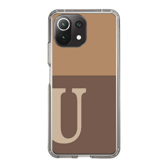 Slim Protection Case［ Original - initial two tone - U brown ］