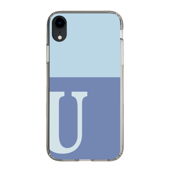 Slim Protection Case［ Original - initial two tone - U blue ］
